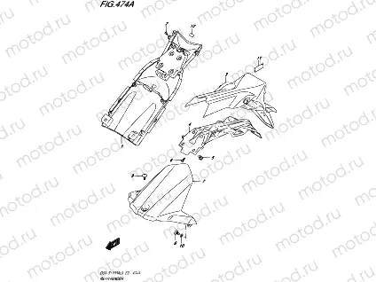 474A - REAR FENDER