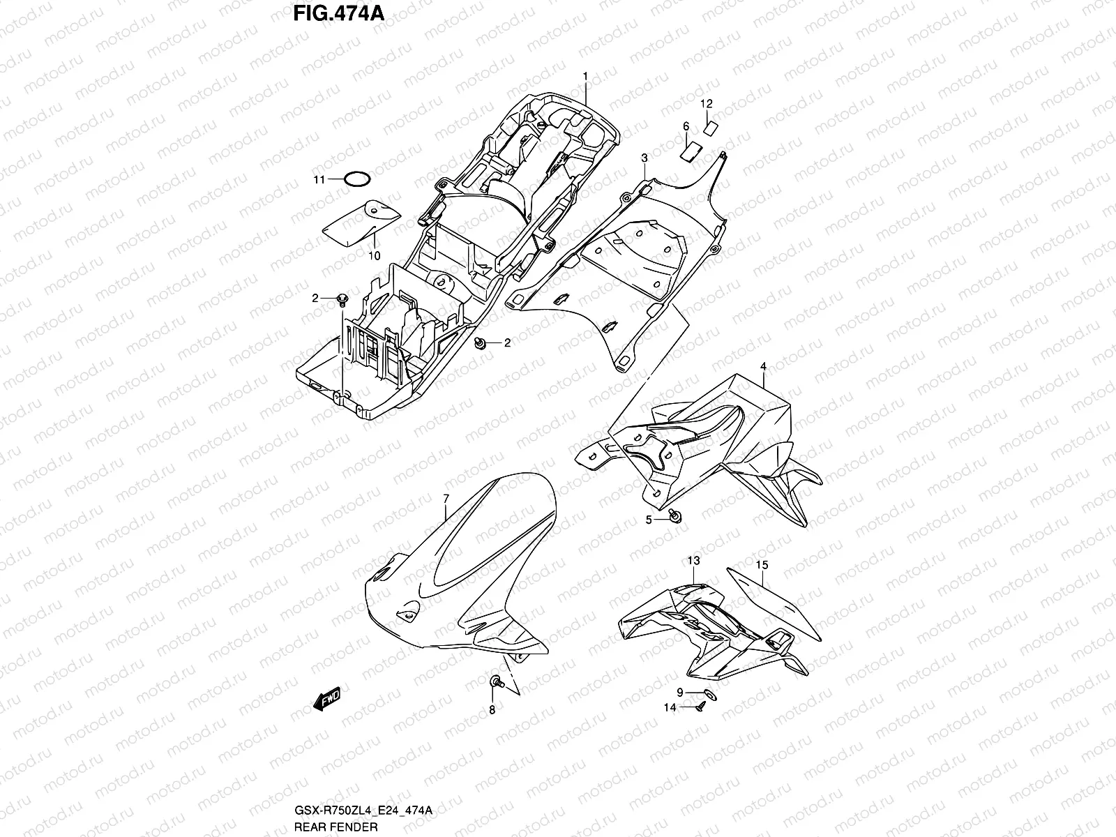 474A - REAR FENDER