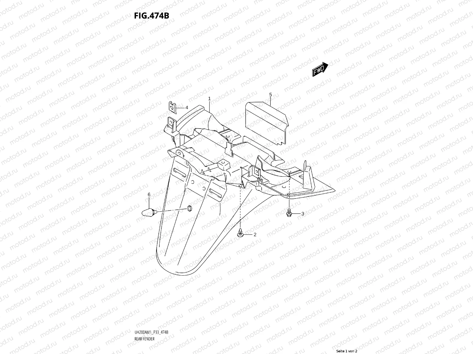474B - REAR FENDER