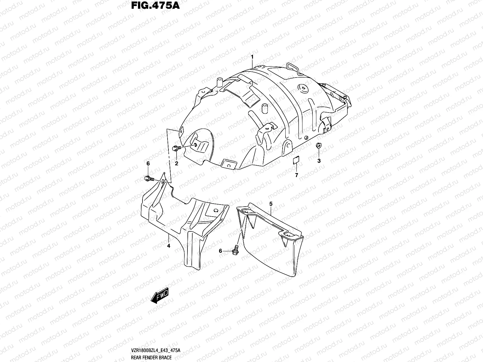 475A - REAR FENDER BRACE
