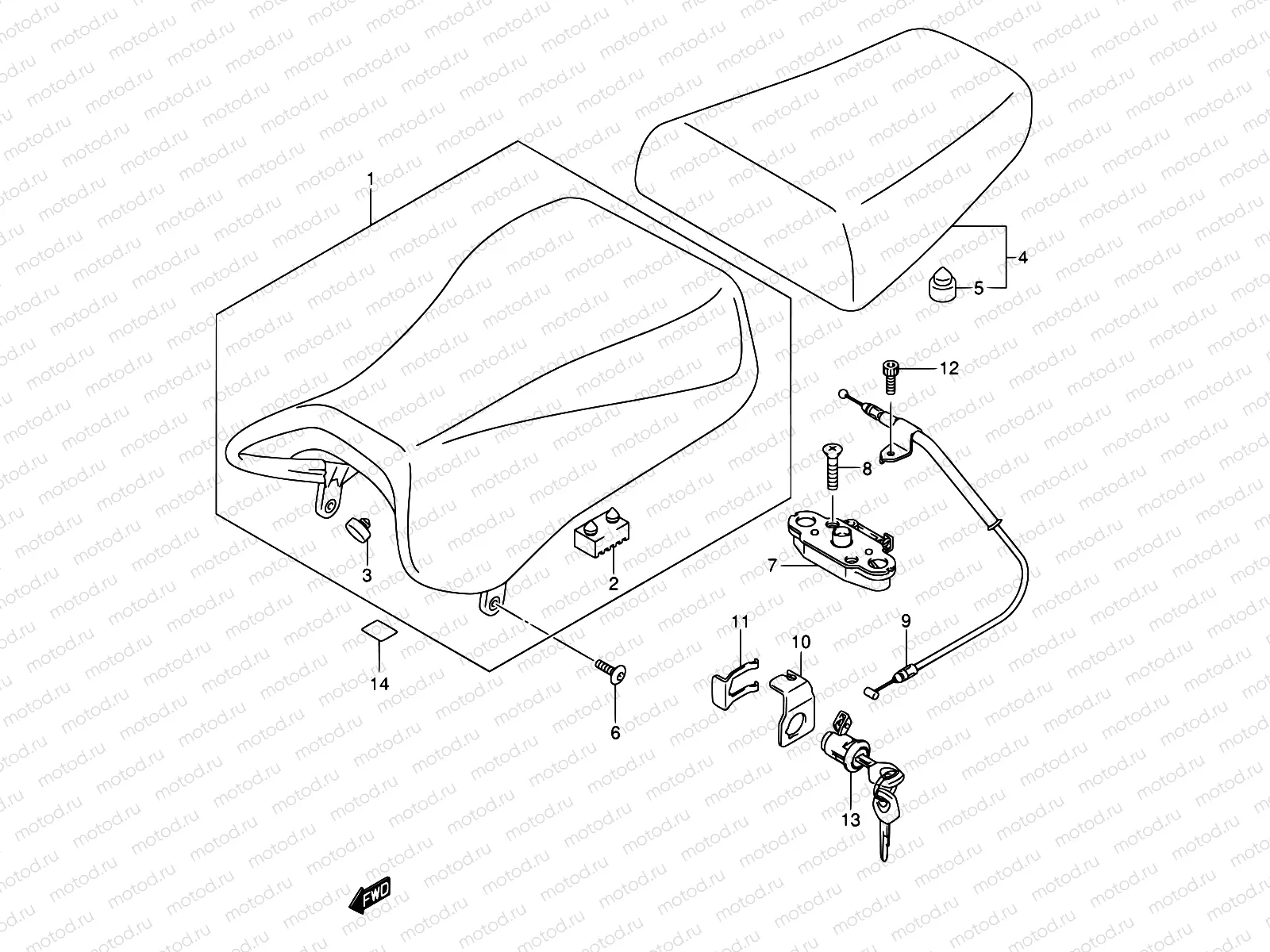 47A - SEAT (SEE NOTE)