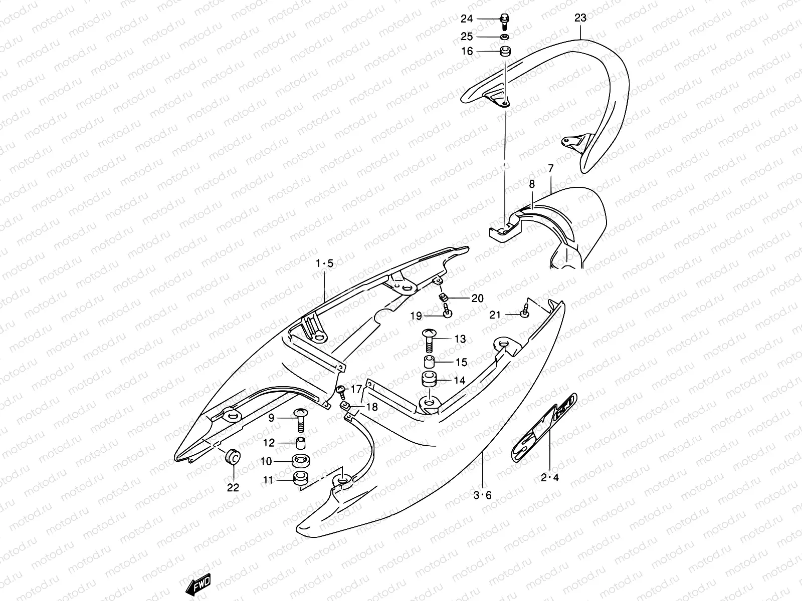 47A - SEAT TAIL COVER (MODEL K1)