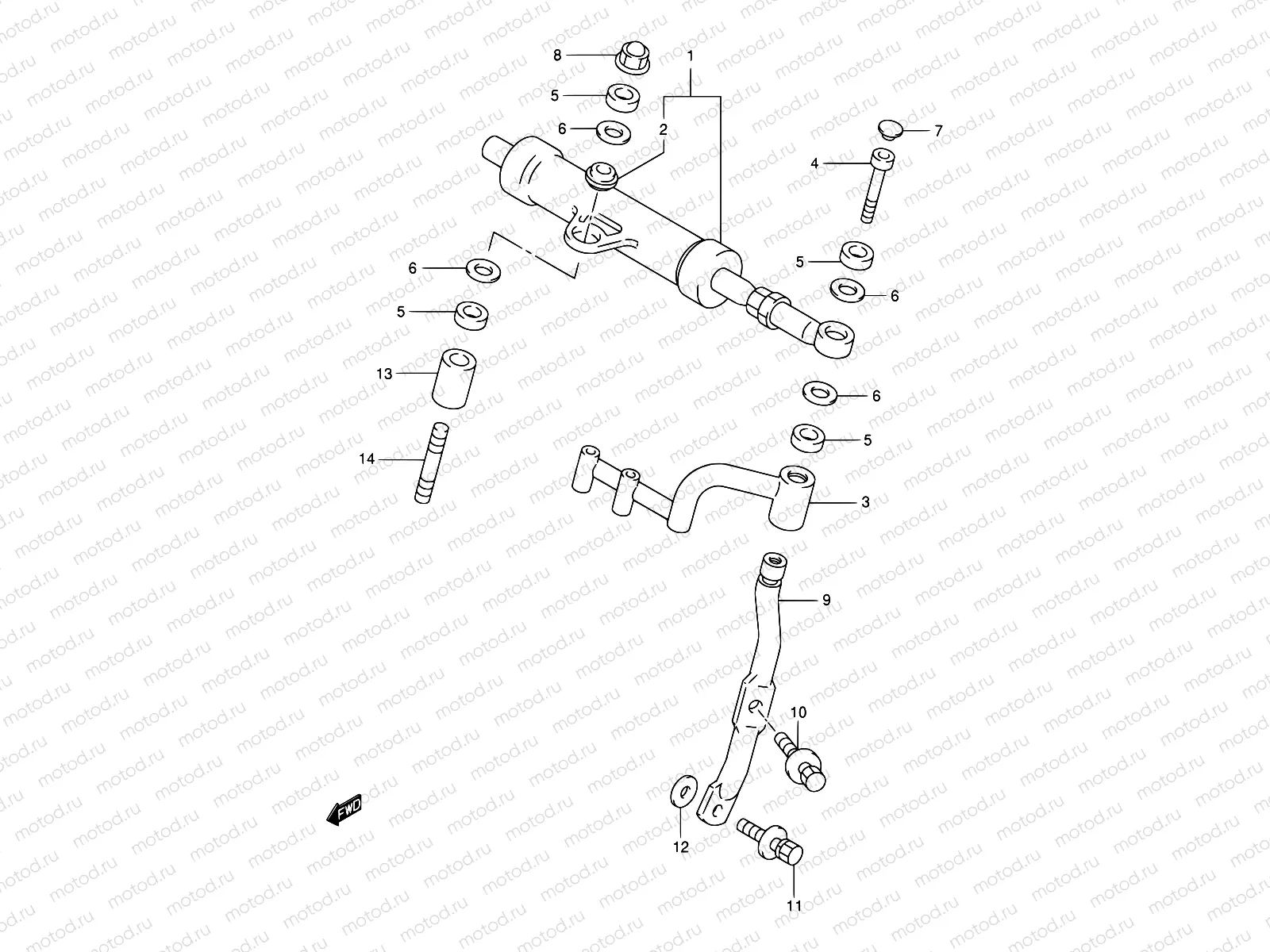 47A - STEERING DAMPER (MODEL W/X/Y/K1)