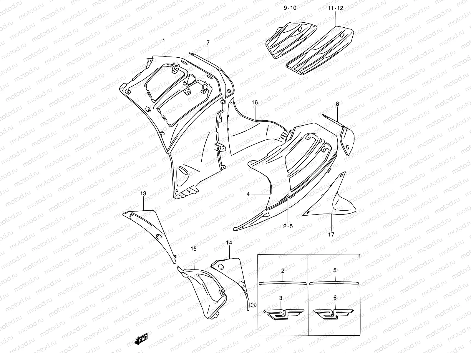 47A - UNDER COWLING BODY (MODEL S)