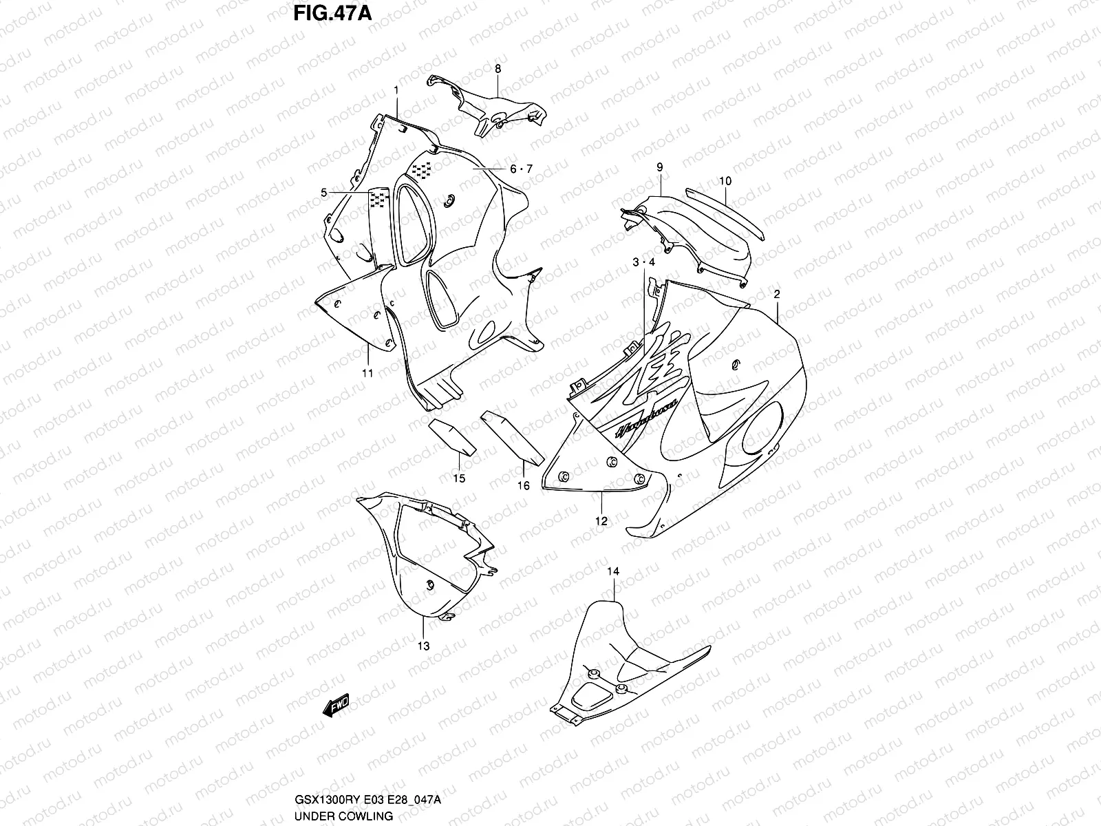 47A - UNDER COWLING (MODEL Y)