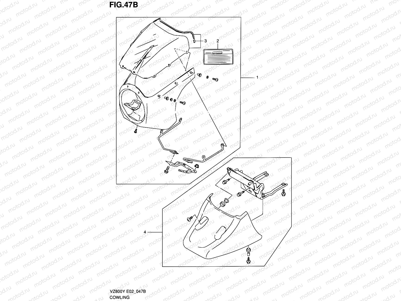 47B - COWLING (OPTIONAL, MODEL K1/K2/K3)