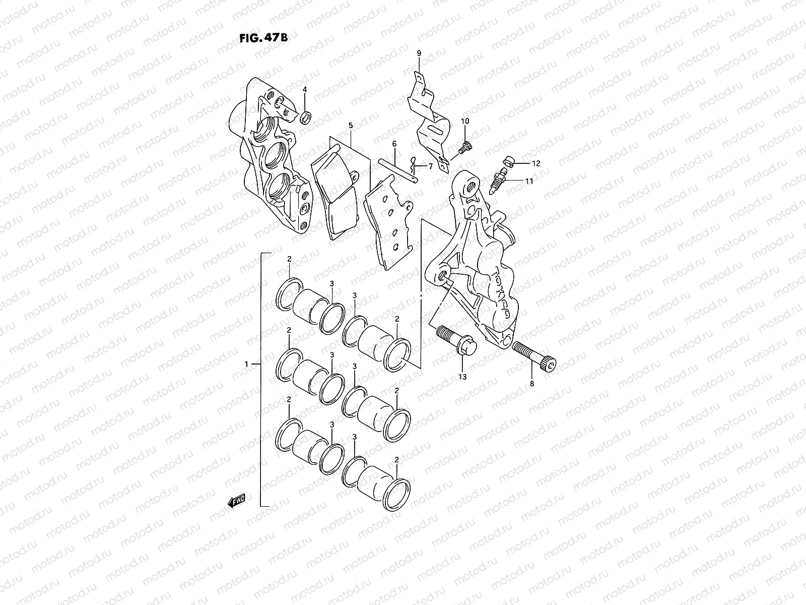47B - FRONT CALIPERS (MODEL S)