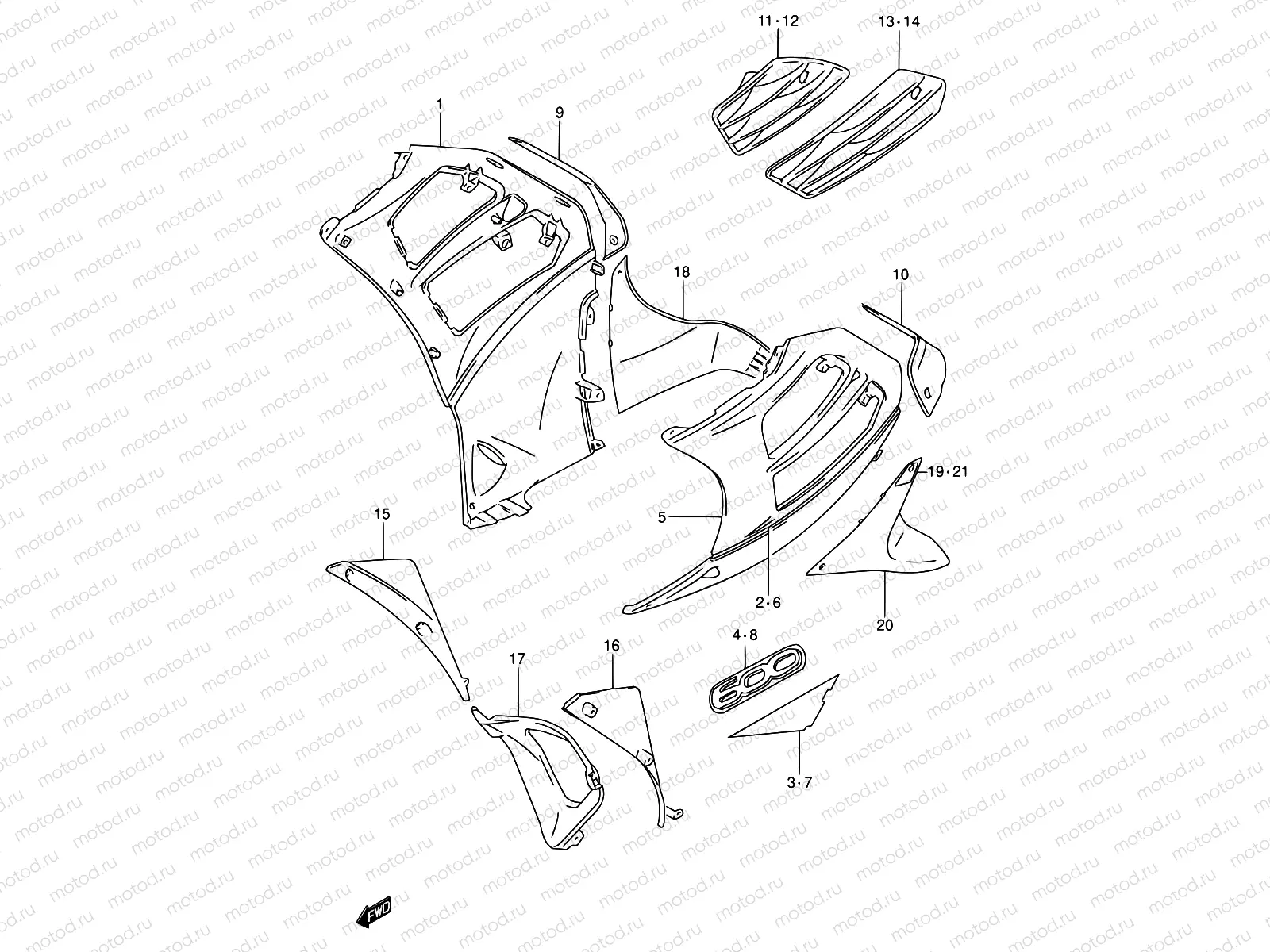 47B - UNDER COWLING BODY (MODEL T)