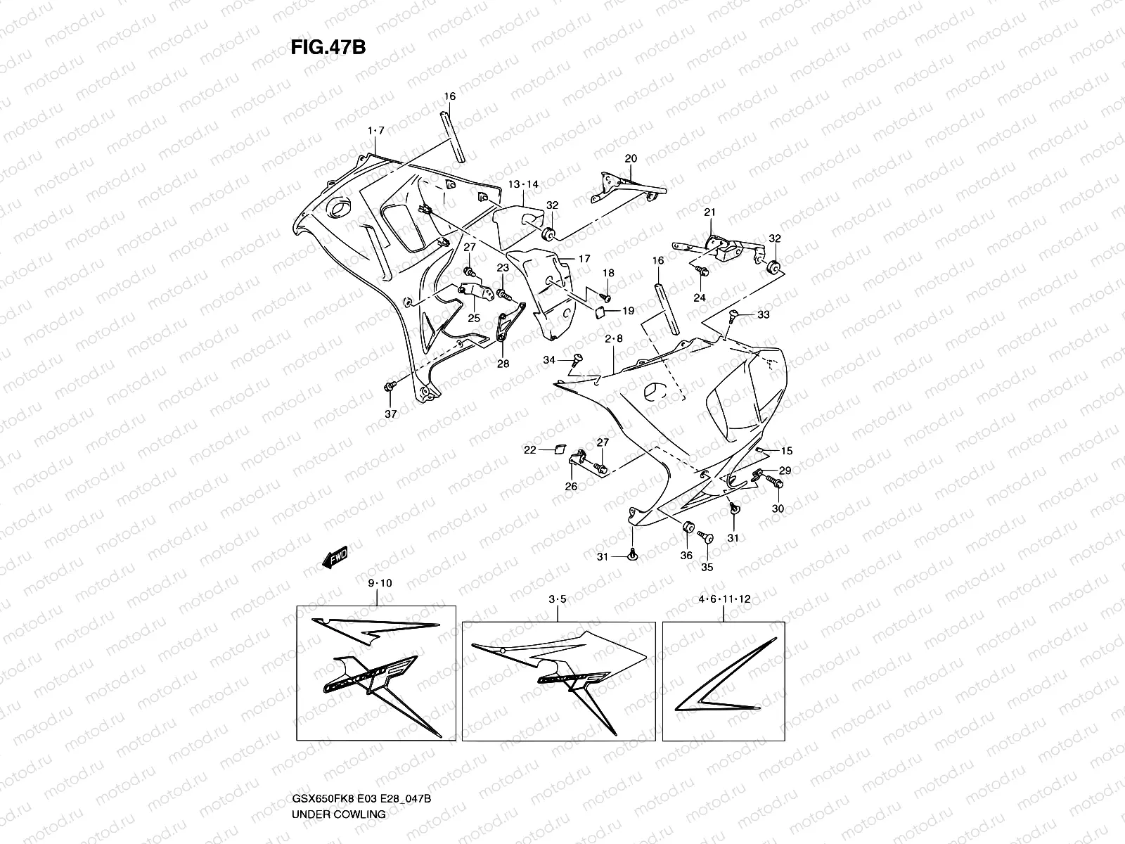 47B - UNDER COWLING (MODEL L0)