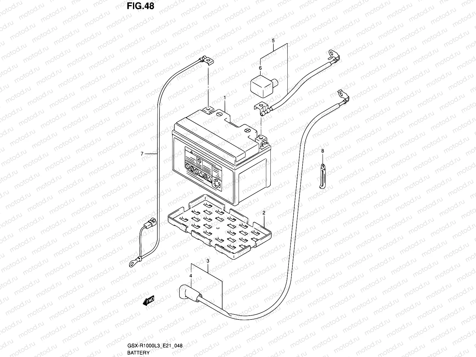 48 - BATTERY (GSX-R1000L3 E21)
