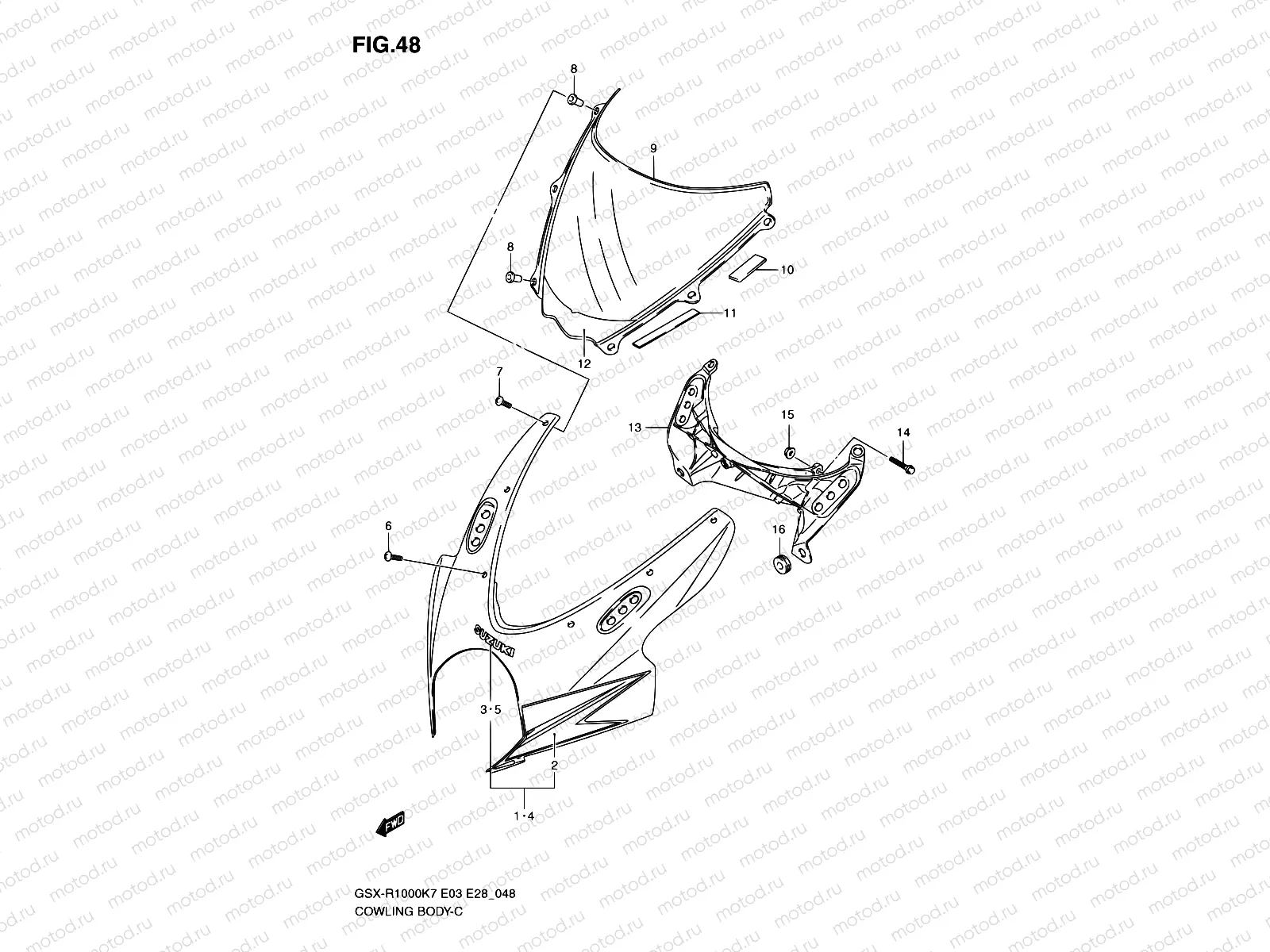 48 - COWLING BODY (MODEL K7)