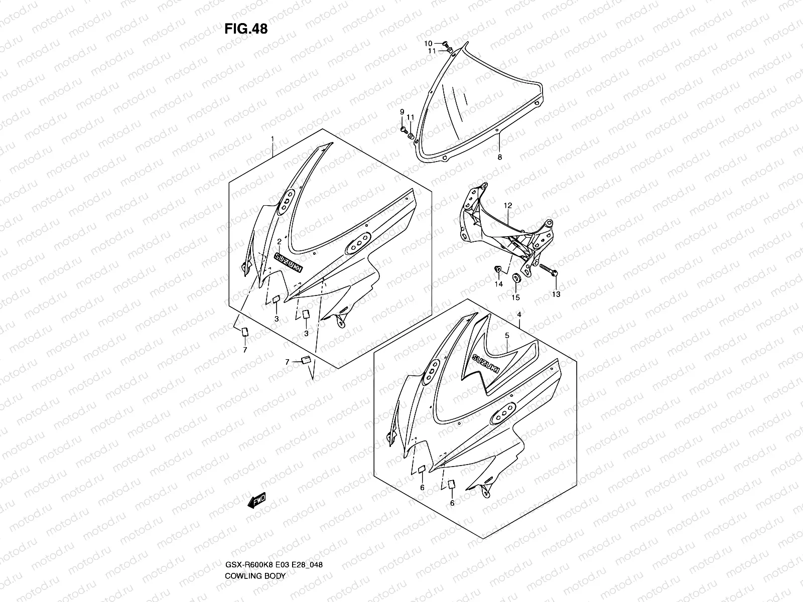48 - COWLING BODY (MODEL K8)