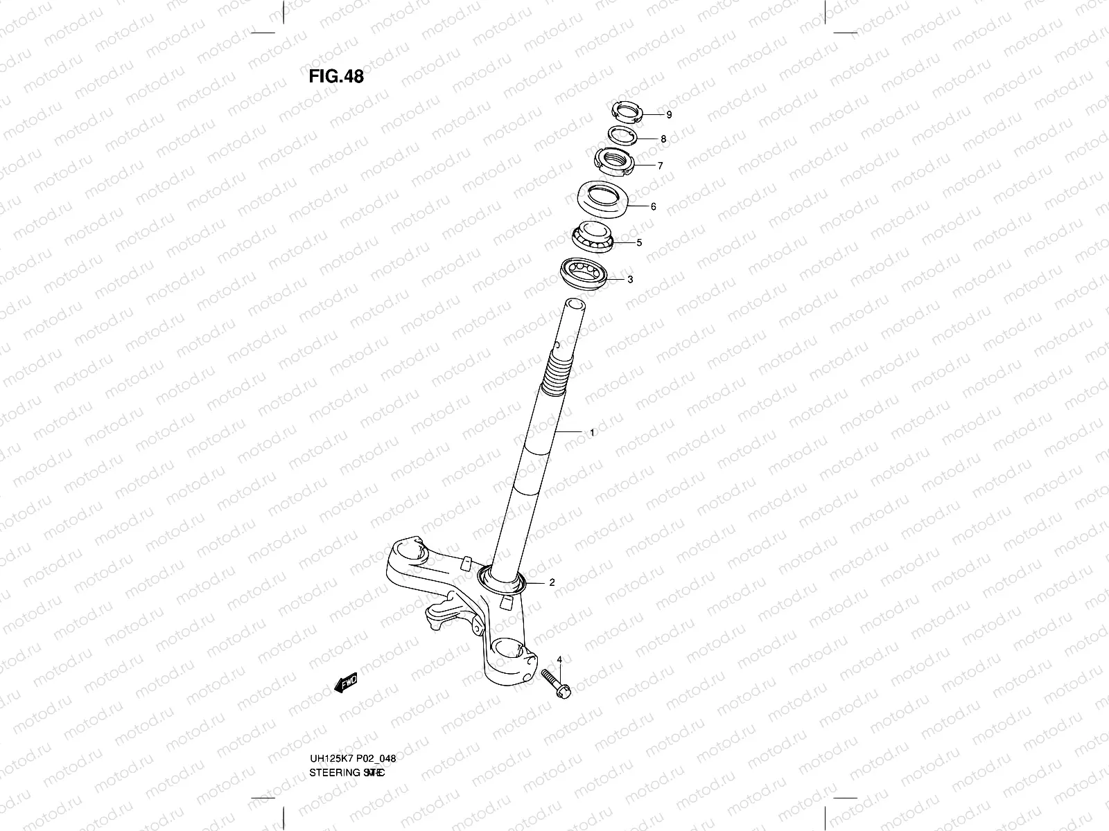 48 - FIG. 48 (G- 4) STEERING STEM