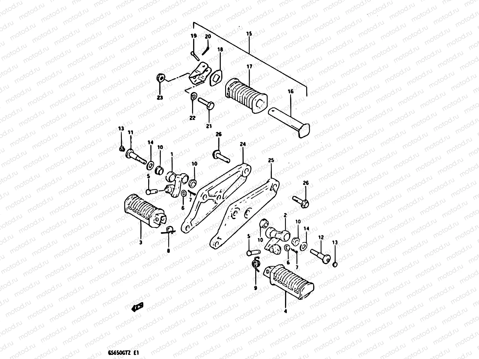 48 - FOOTREST (MODEL Z)