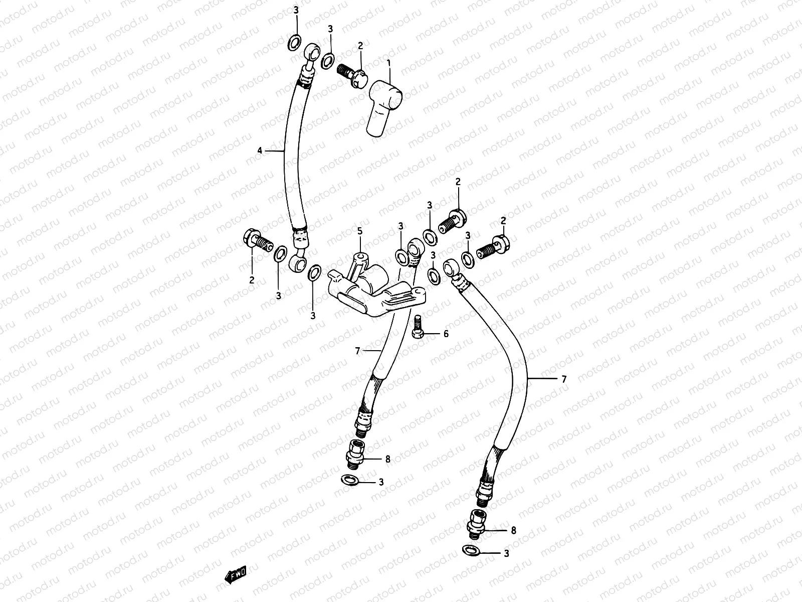 48 - FRONT BRAKE HOSE
