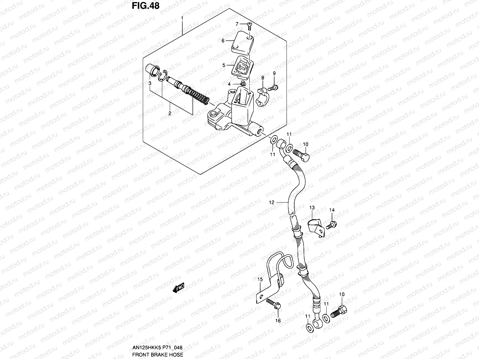 48 - FRONT BRAKE HOSE