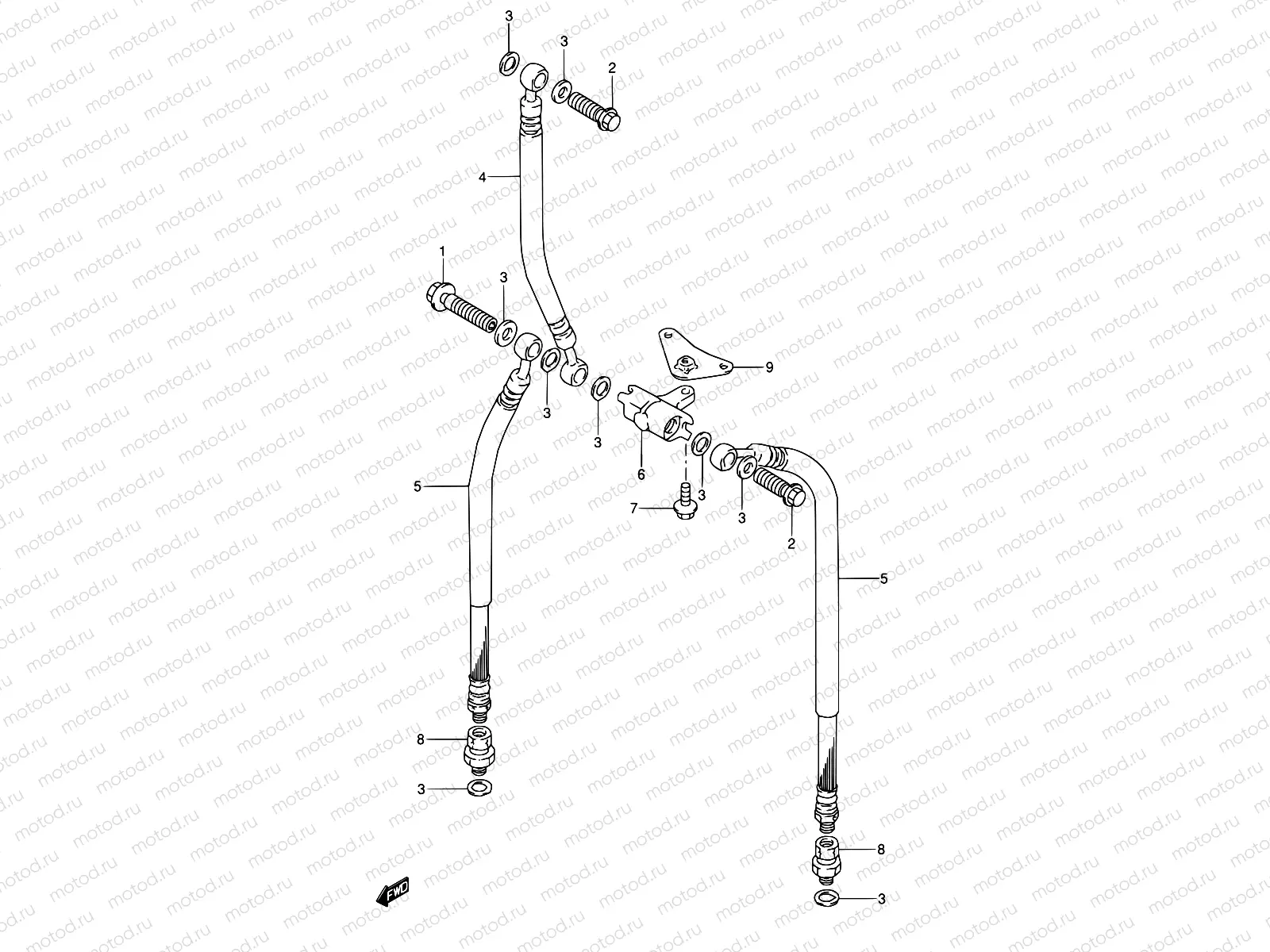 48 - FRONT BRAKE HOSE