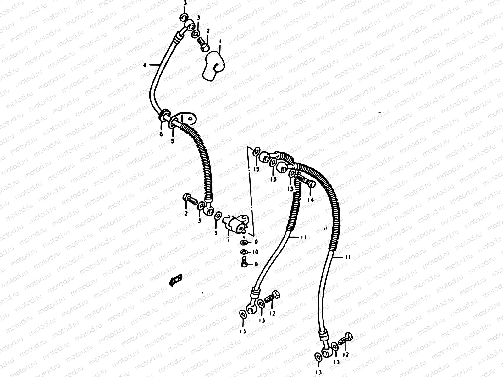 48 - FRONT BRAKE HOSE