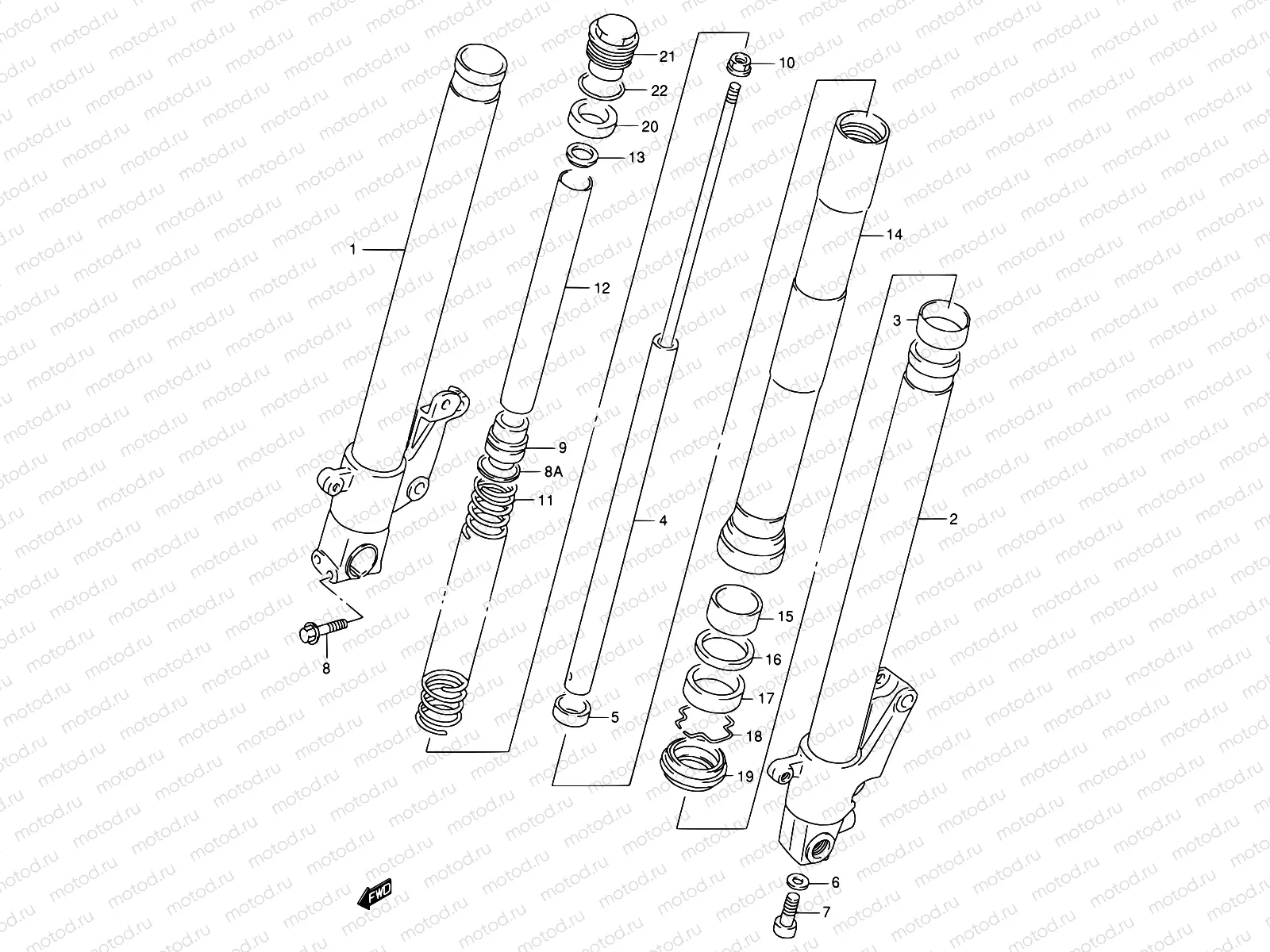 48 - FRONT DAMPER (MODEL N/P)