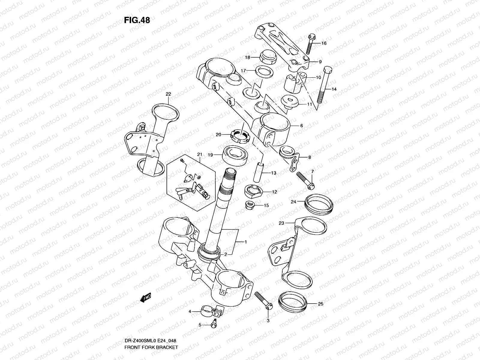 48 - FRONT FORK BRACKET