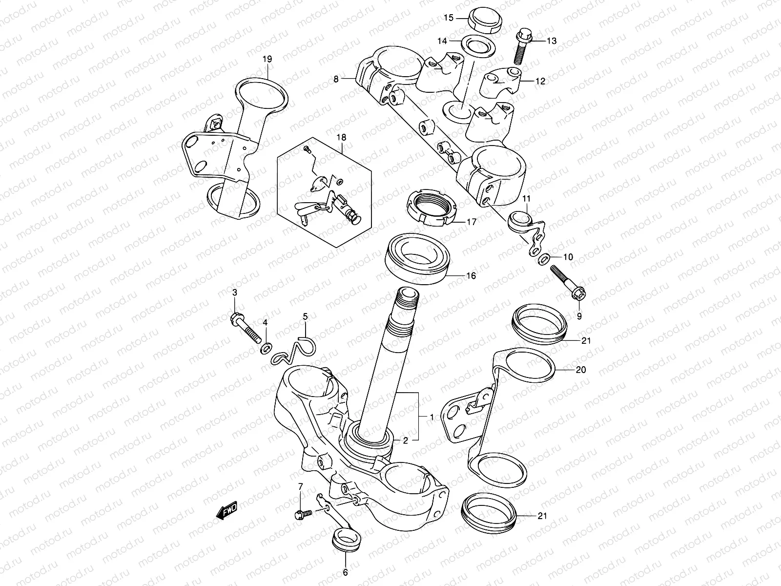 48 - FRONT FORK BRACKET