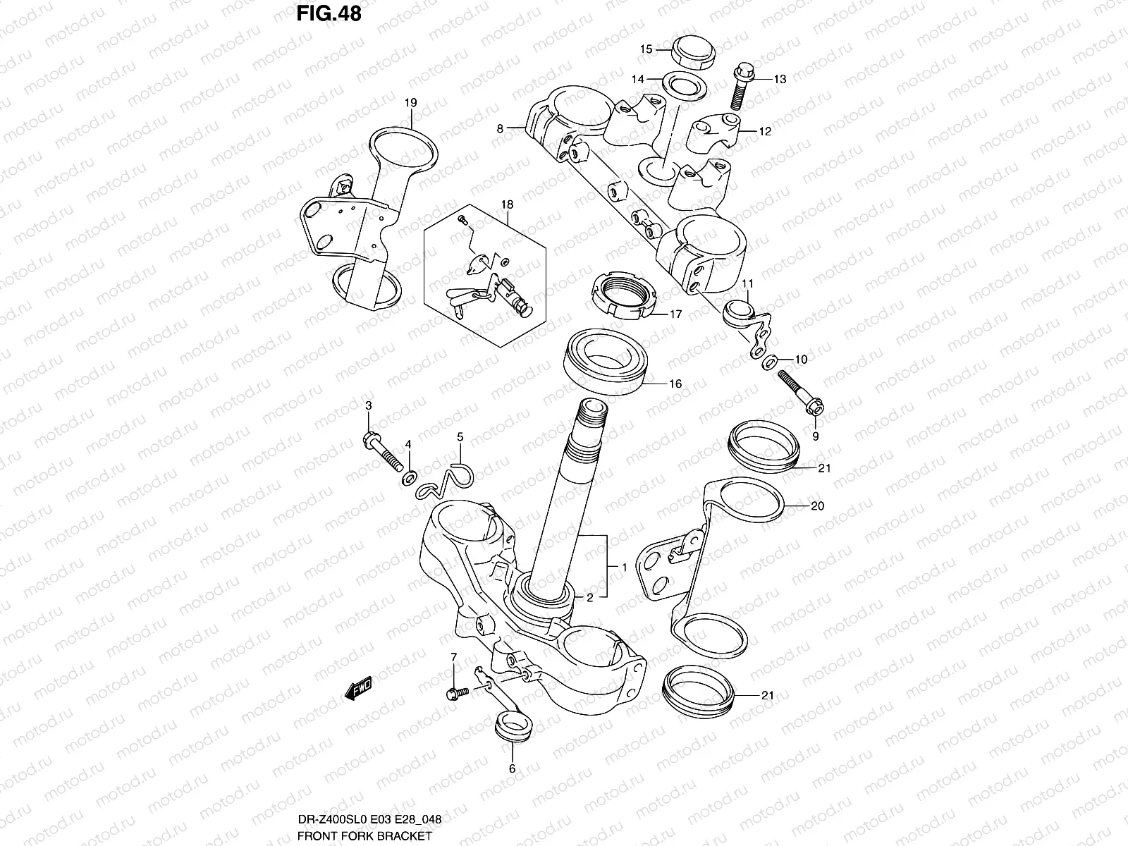 48 - FRONT FORK BRACKET