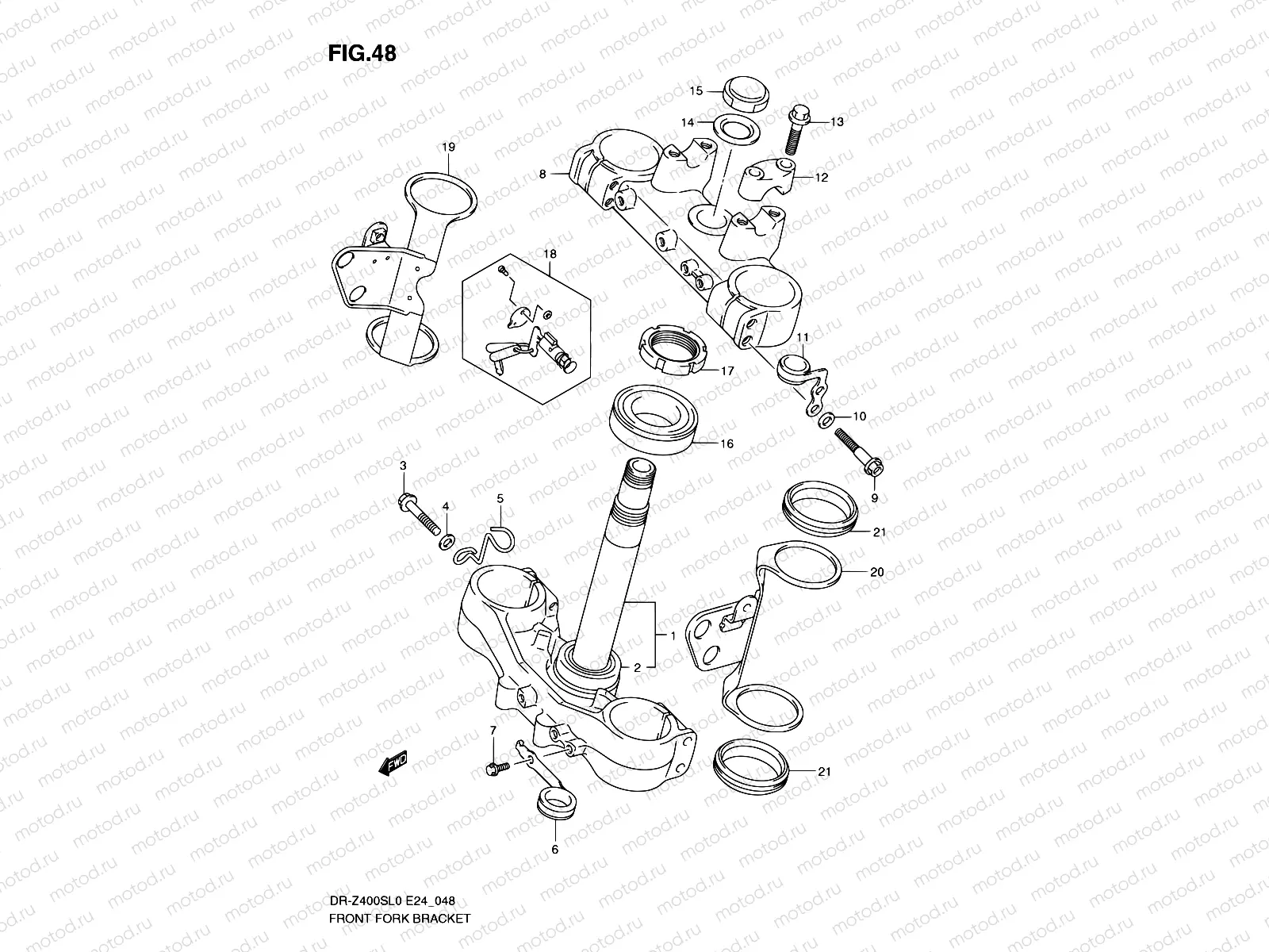 48 - FRONT FORK BRACKET