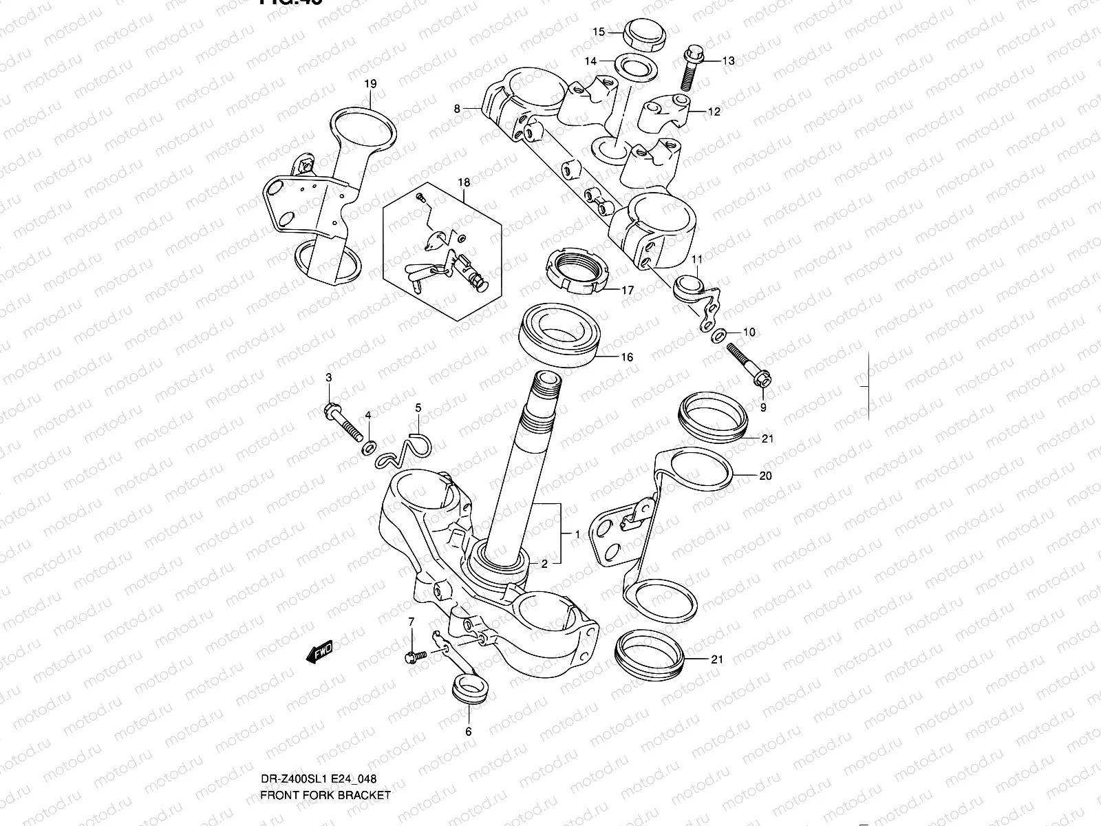 48 - FRONT FORK BRACKET