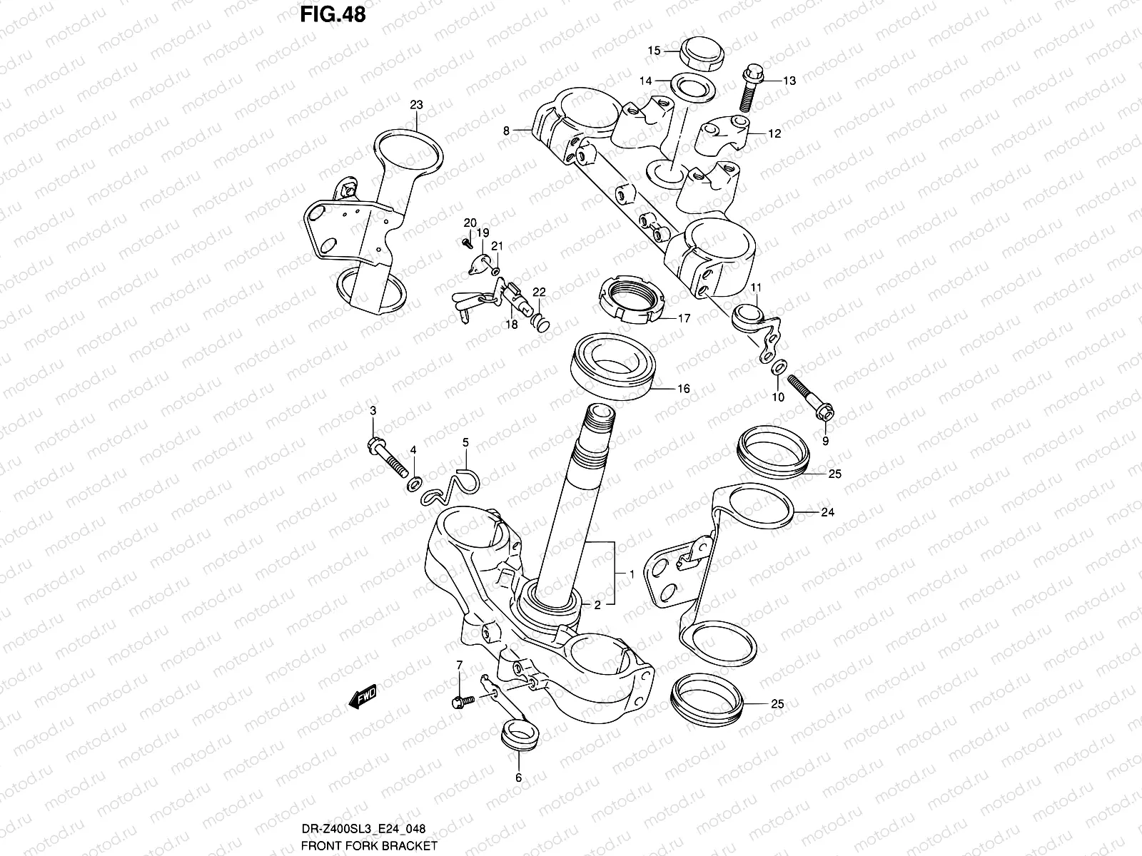 48 - FRONT FORK BRACKET