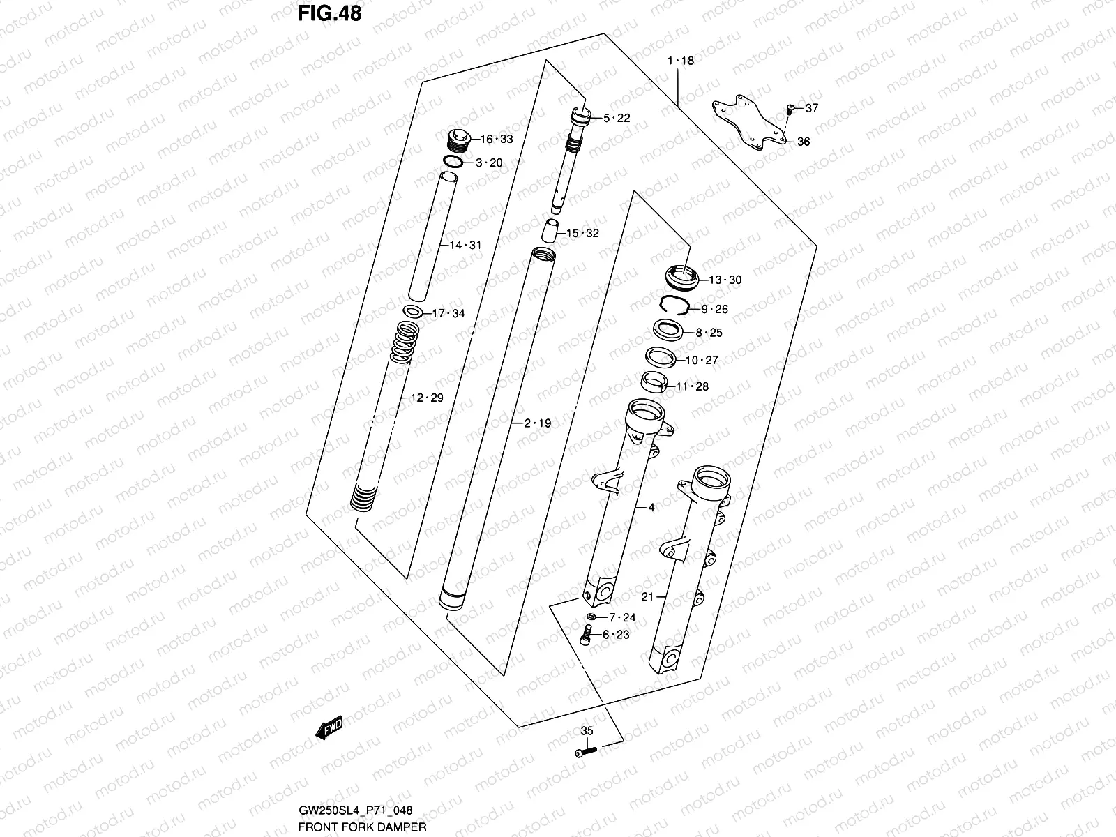 48 - FRONT FORK DAMPER