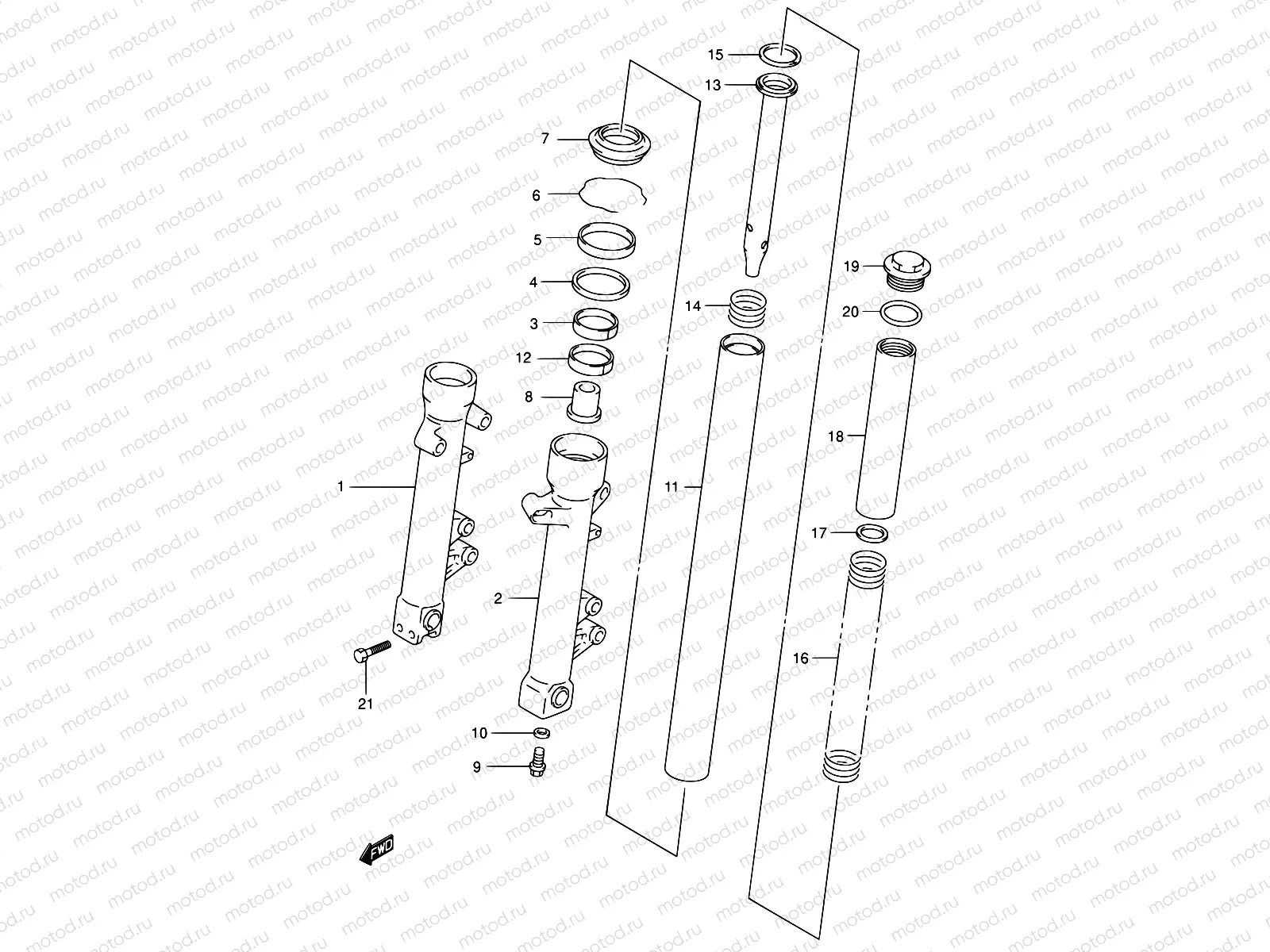 48 - FRONT FORK DAMPER (MODEL X/Y)
