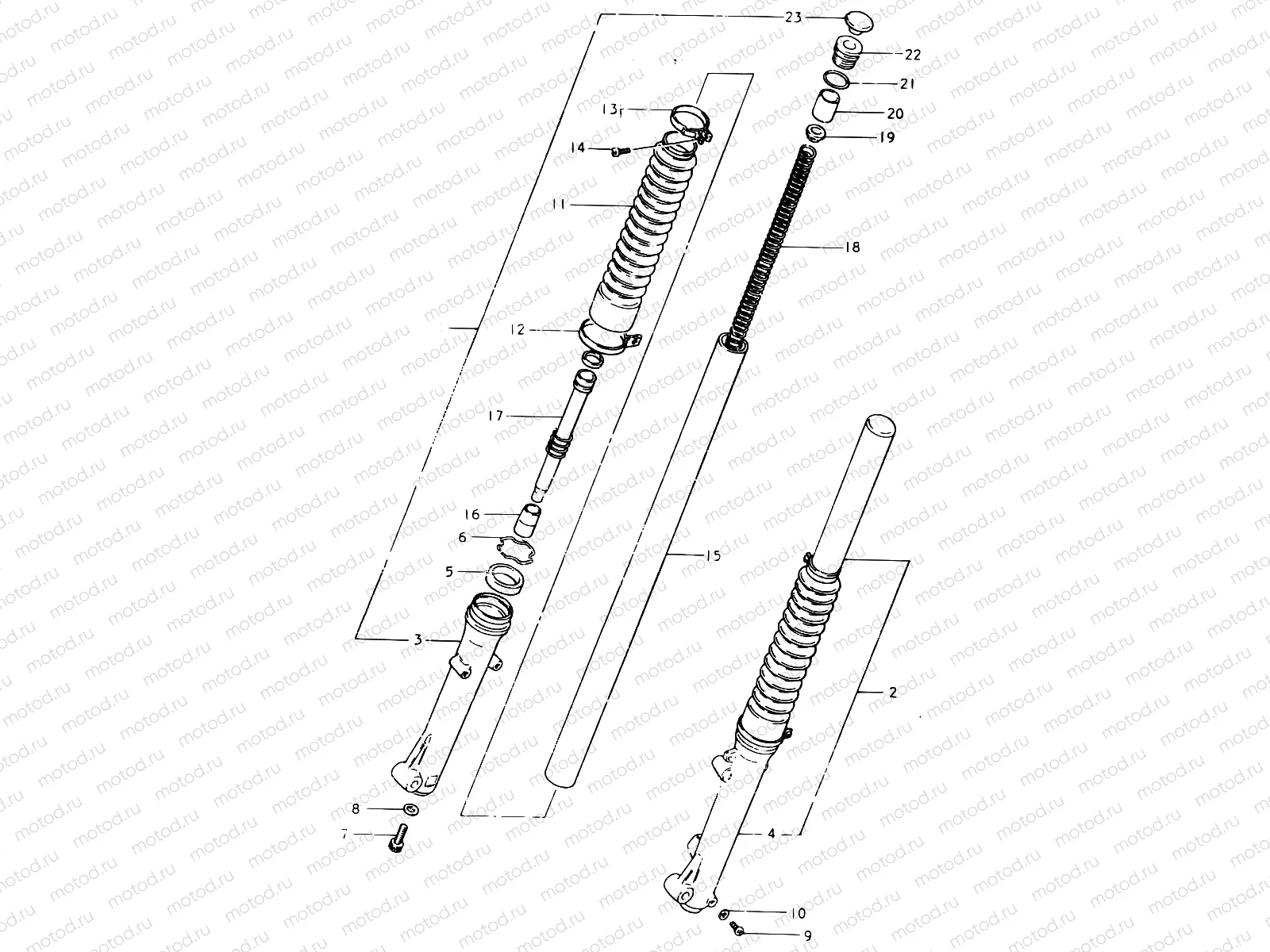 48 - FRONT FORK (E06)