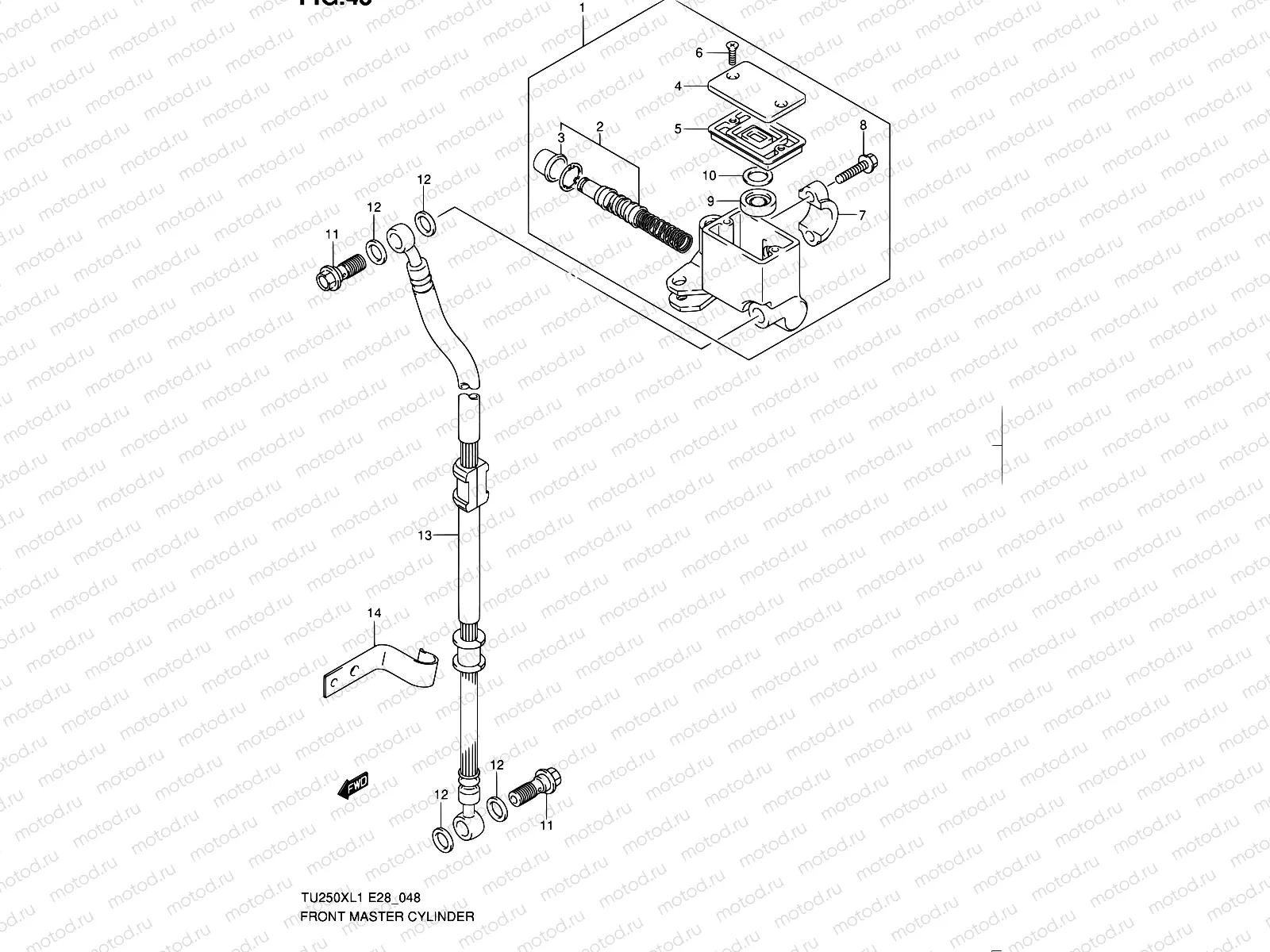48 - FRONT MASTER CYLINDER