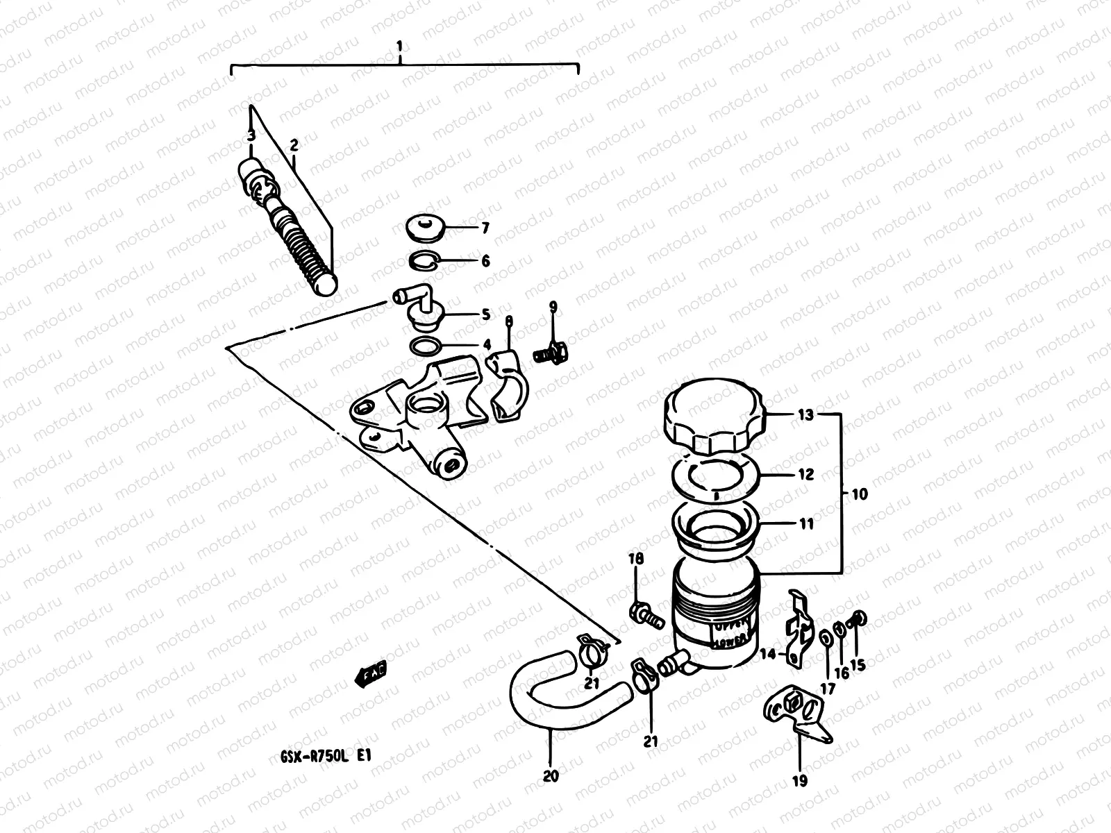 48 - FRONT MASTER CYLINDER (MODEL J/K)