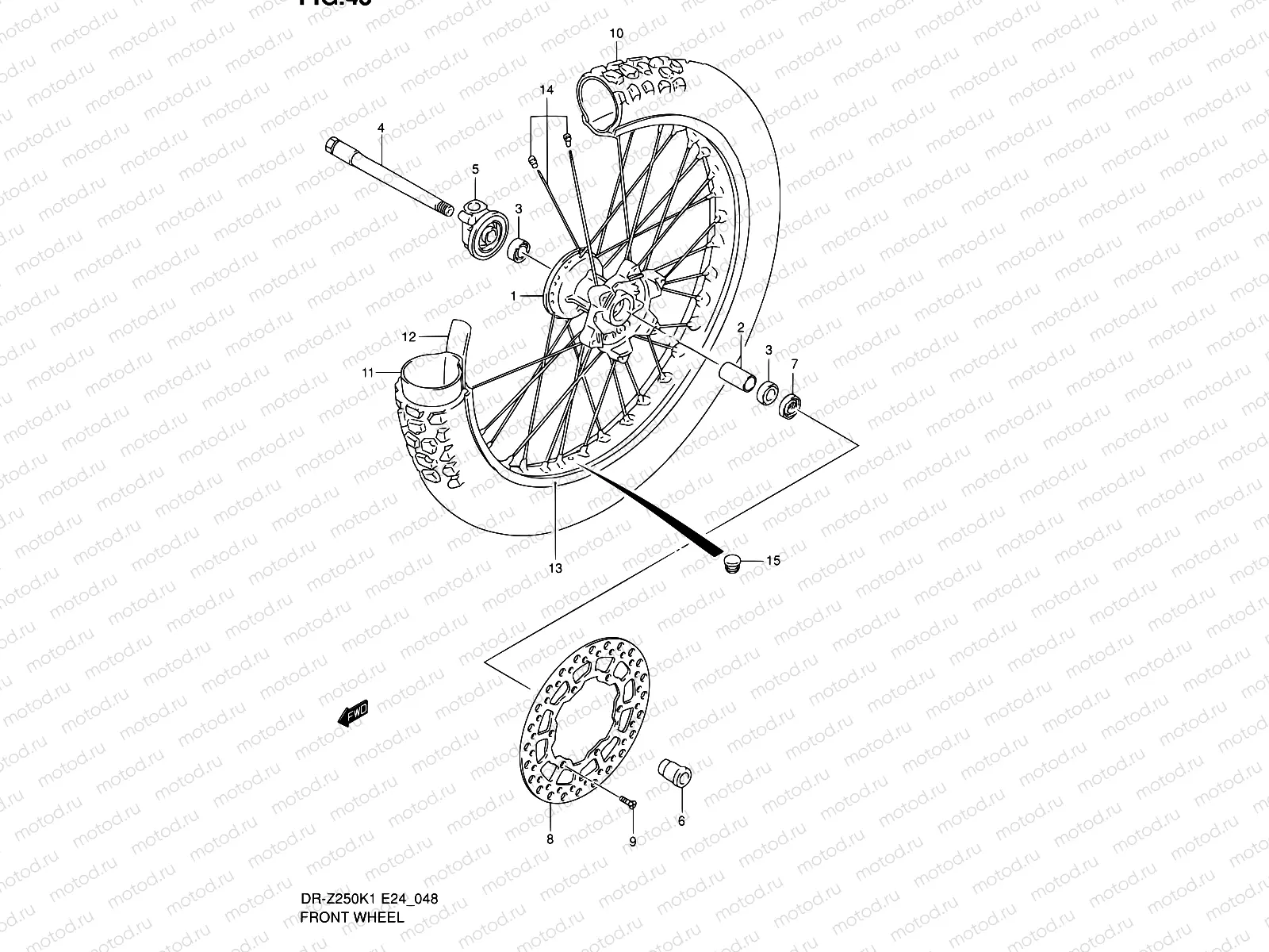 48 - FRONT WHEEL
