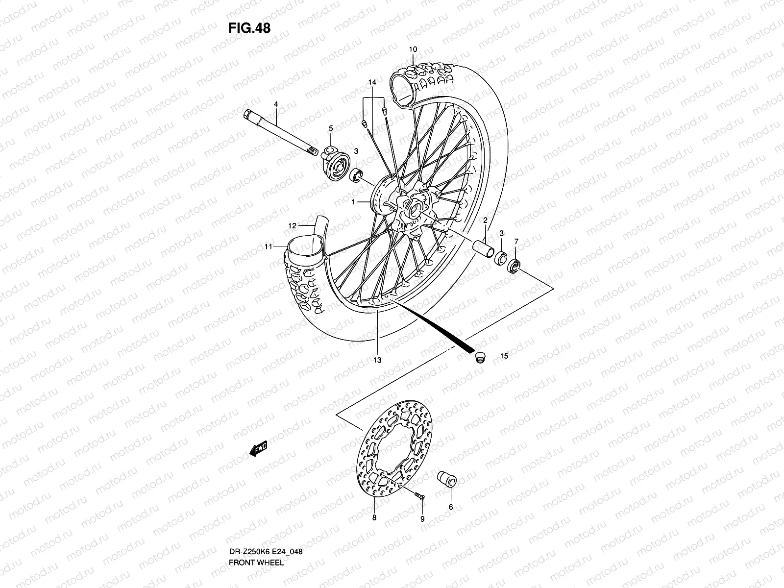 48 - FRONT WHEEL