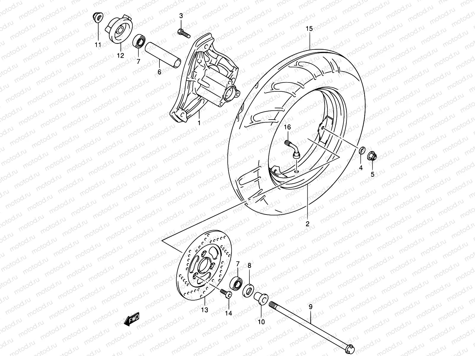 48 - FRONT WHEEL
