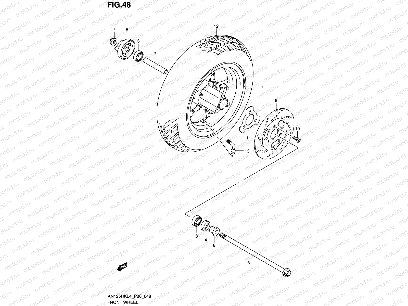 48 - FRONT WHEEL
