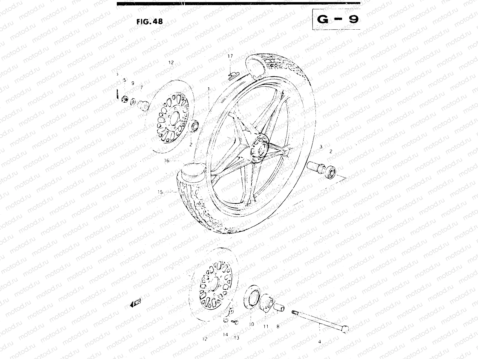 48 - FRONT WHEEL