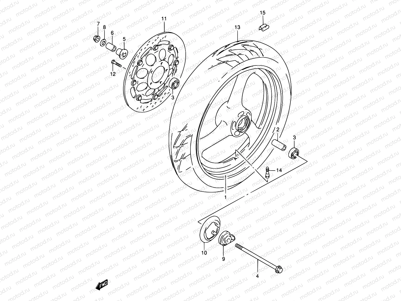 48 - FRONT WHEEL