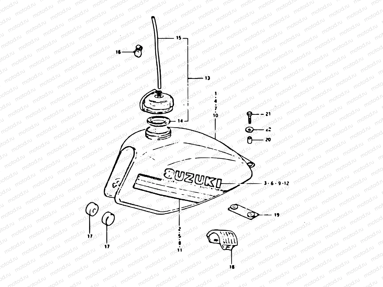 48 - FUEL TANK (DR400SX)