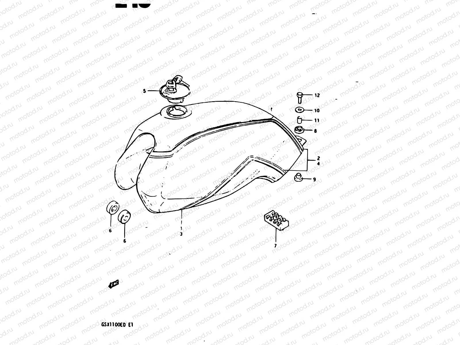 48 - FUEL TANK (GSX1100DESD)