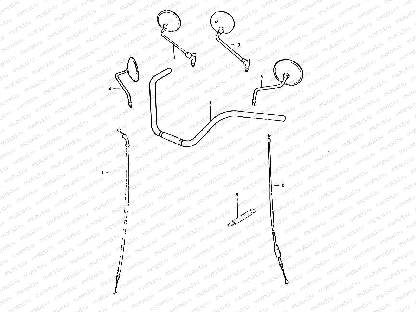 48 - HANDLEBAR - FRONT FENDER