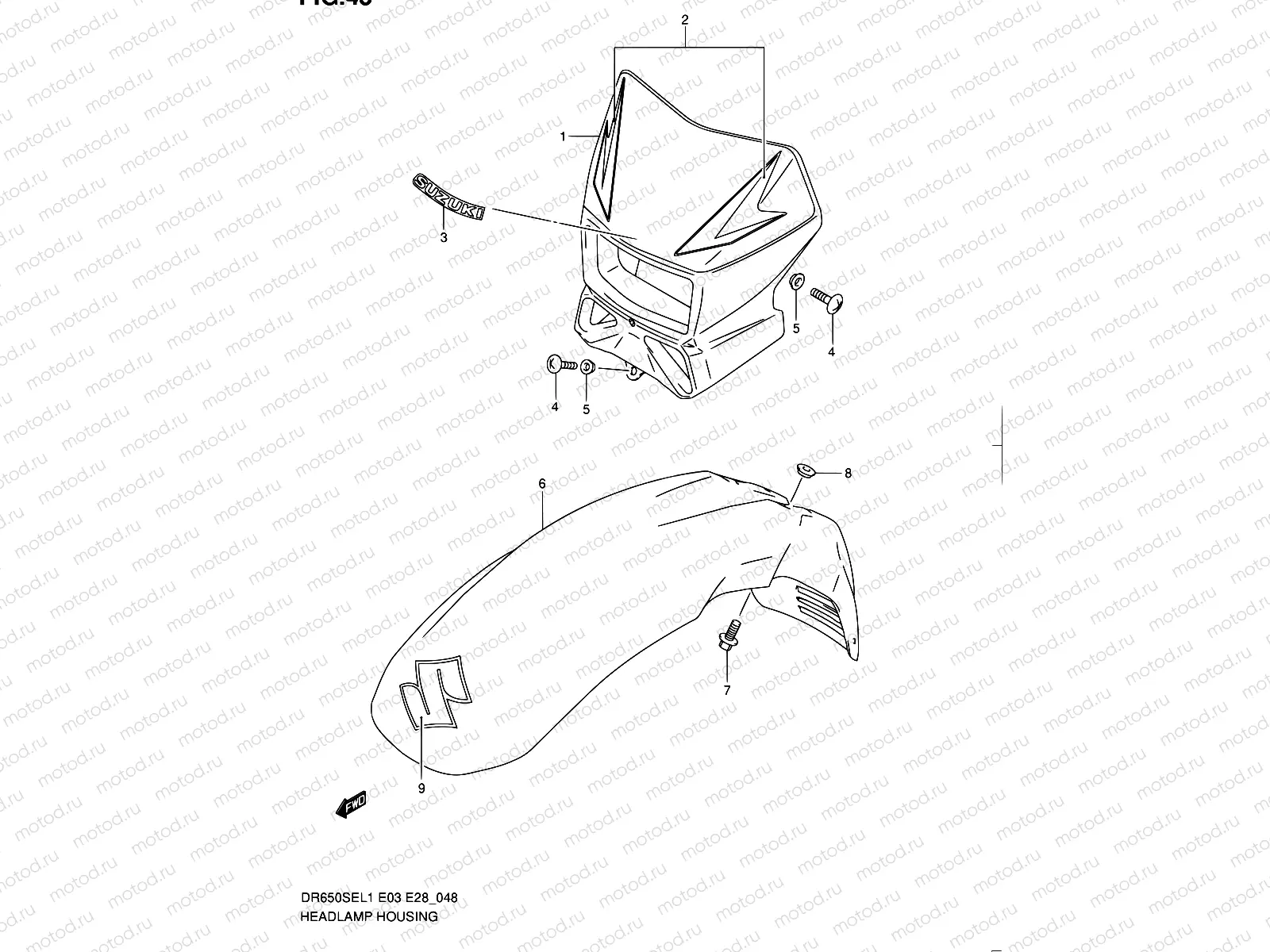 48 - HEADLAMP HOUSING