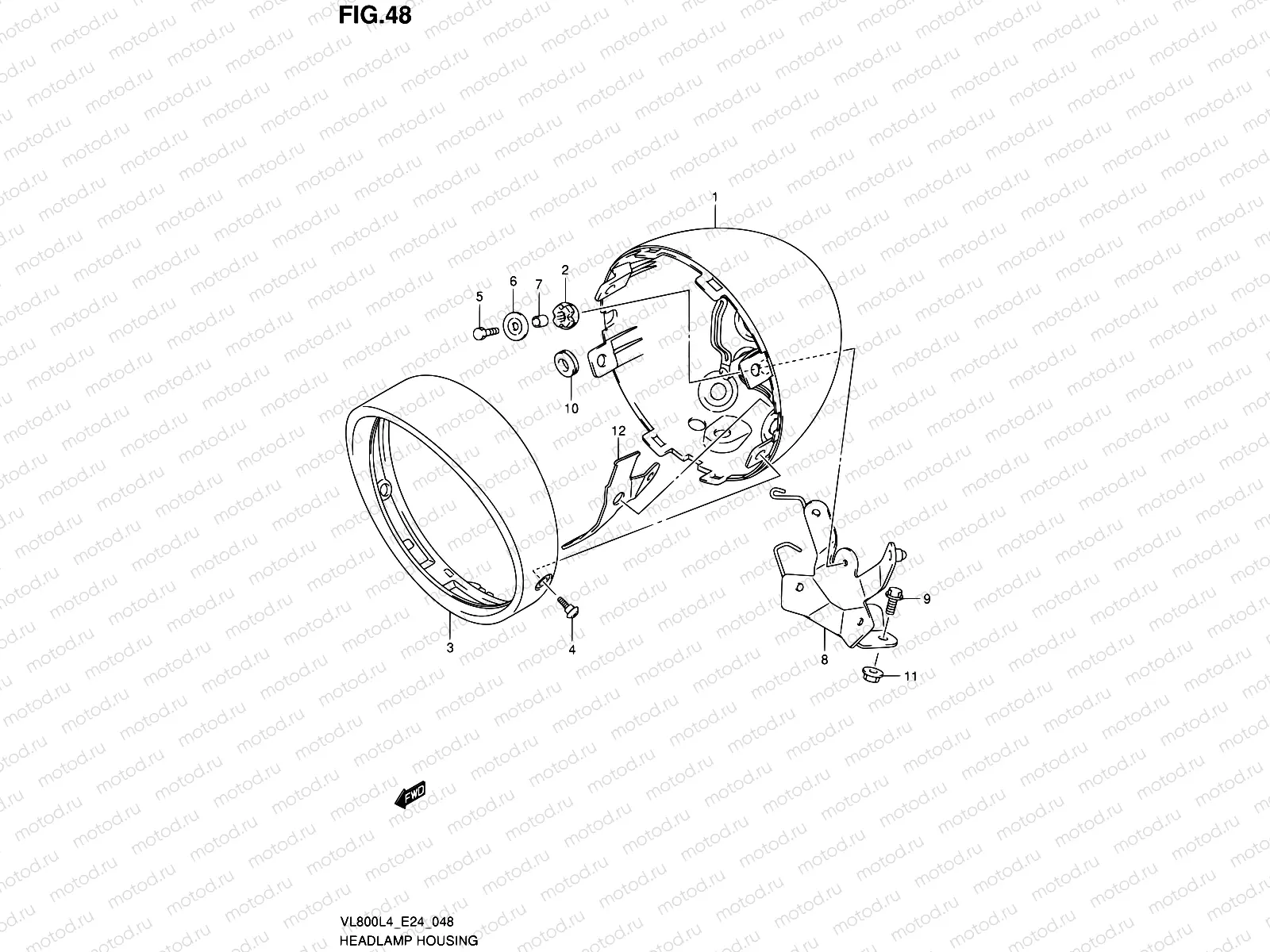 48 - HEADLAMP HOUSING