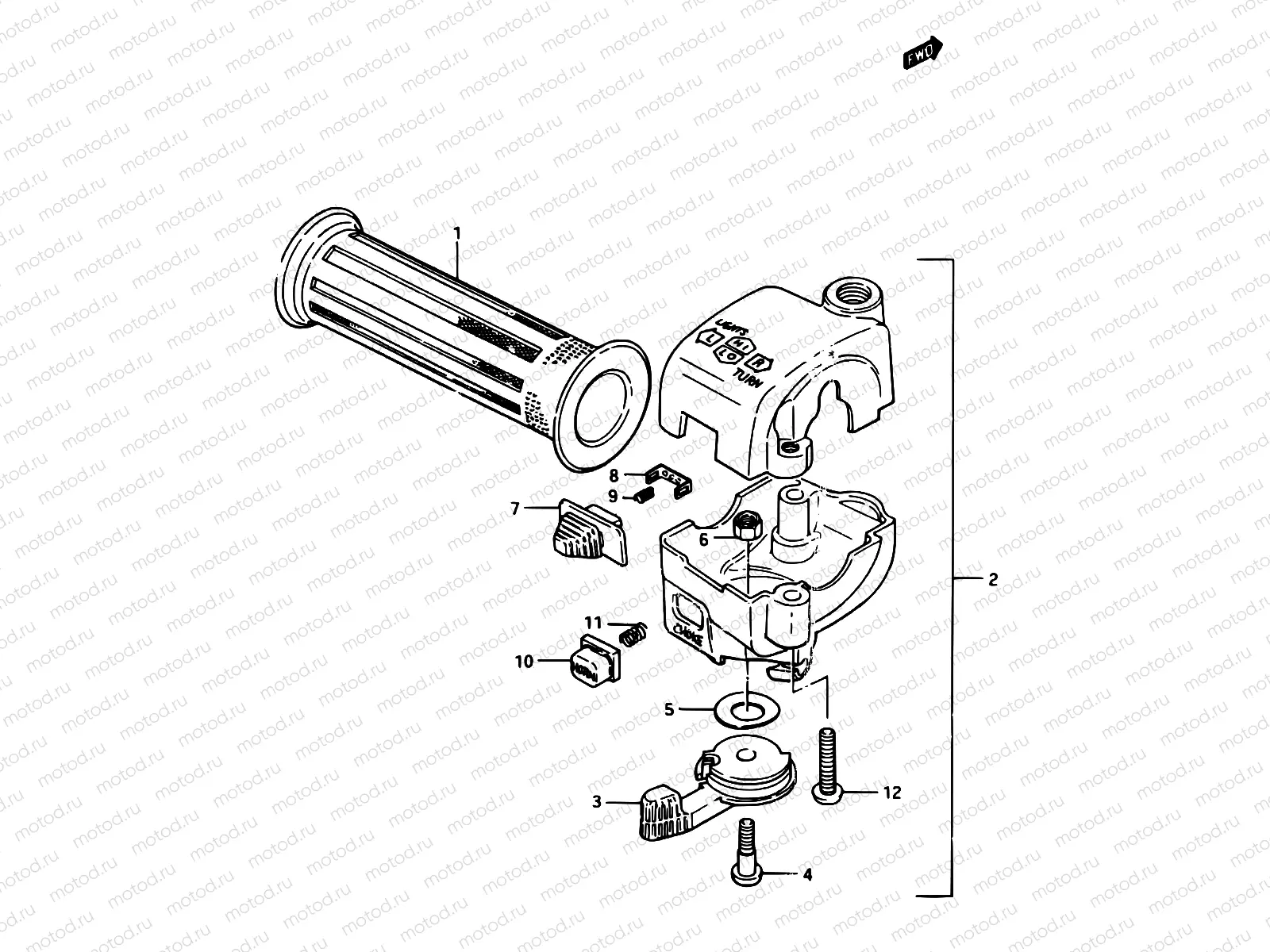 48 - LEFT HANDLE SWITCH