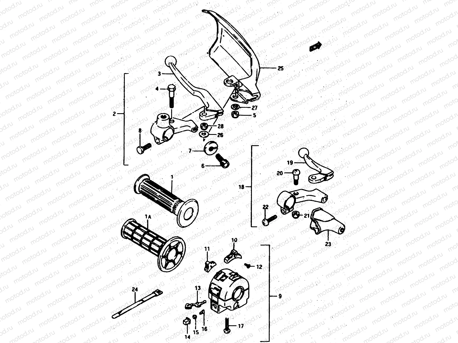 48 - LEFT HANDLE SWITCH (MODEL G/DR500SH/DR500SJ)