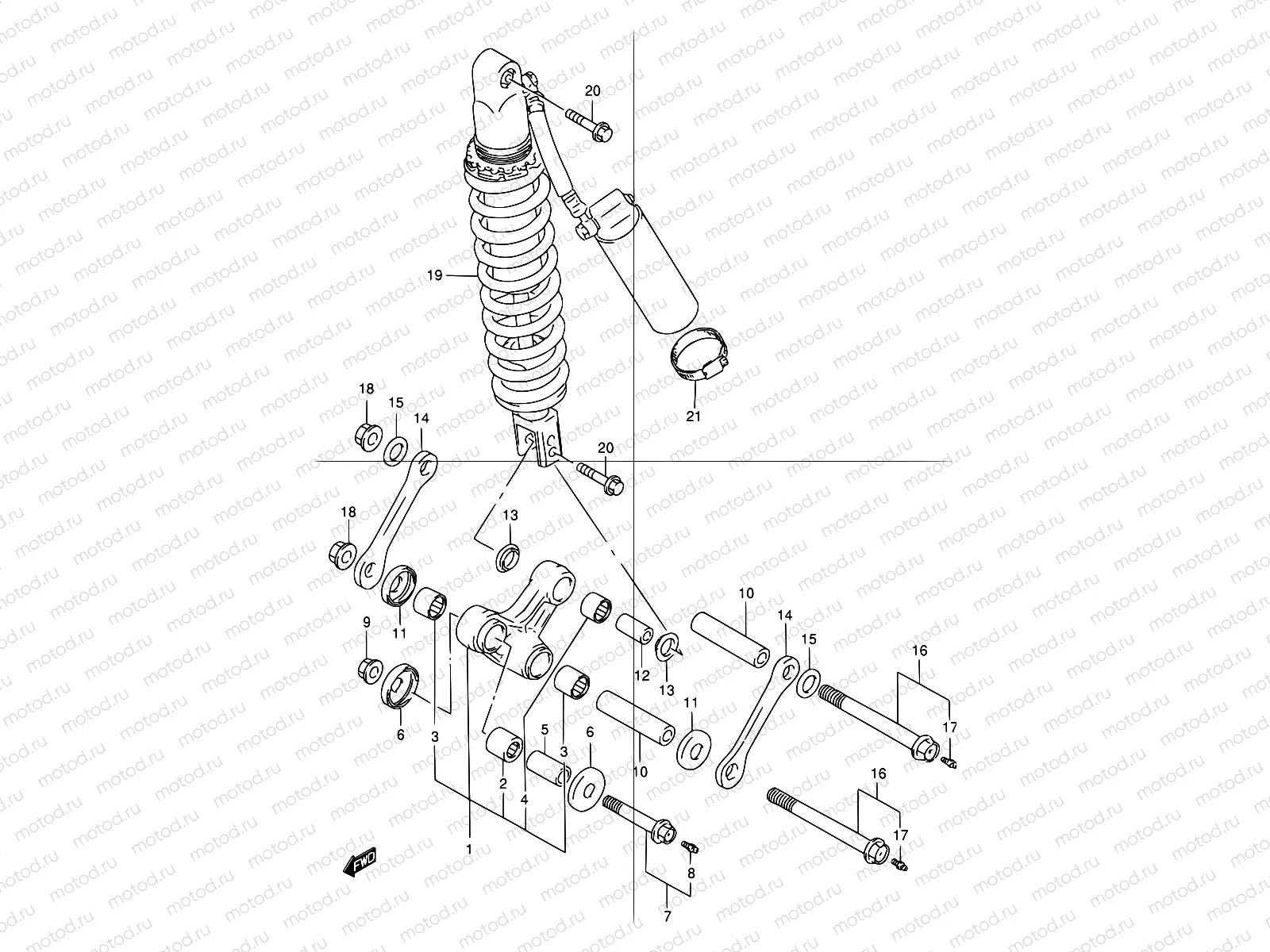 48 - REAR CUSHION LEVER