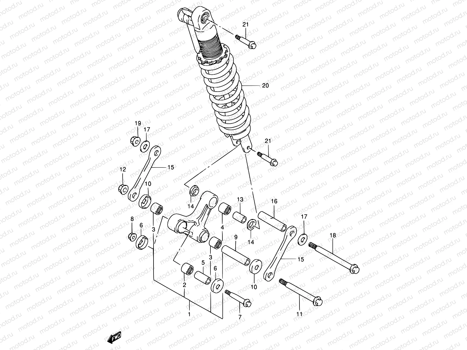 48 - REAR CUSHION LEVER