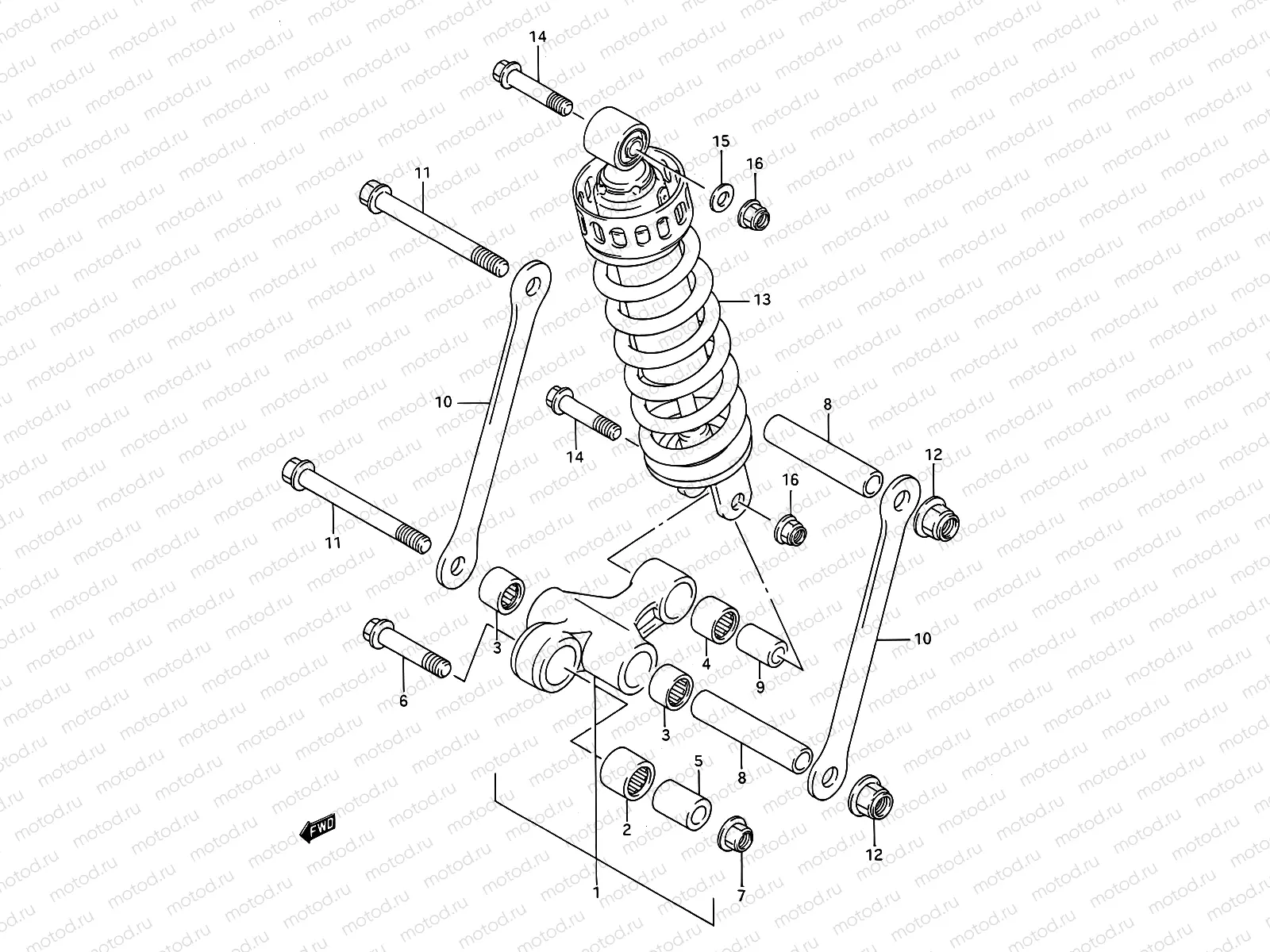 48 - REAR CUSHION LEVER
